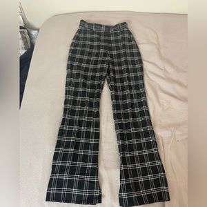 & other stories split hem checkered pants